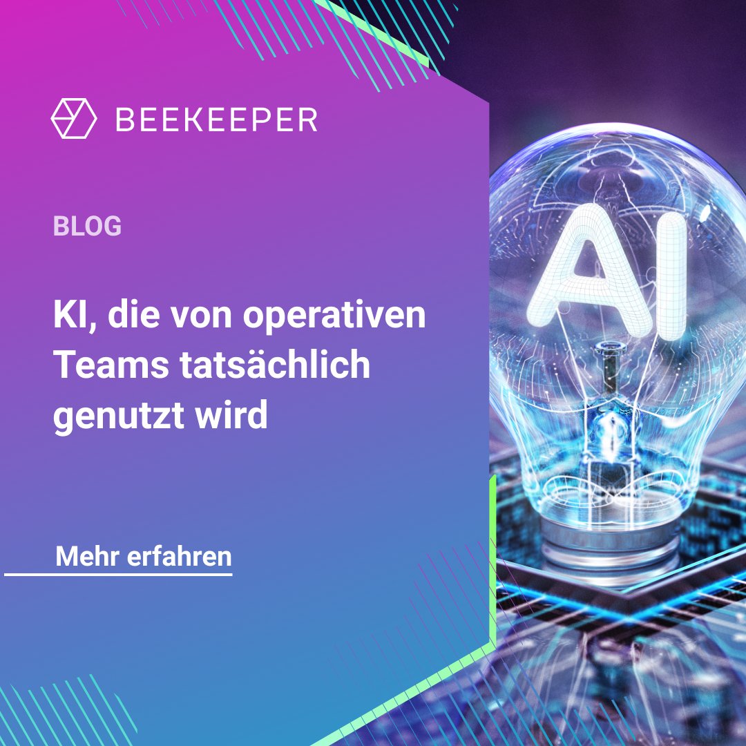 BeekeeperSocial's tweet image. So geht KI für operative Teams: Wir zeigen, wann Lösungen funktionieren &amp;amp; wie KI den Arbeitsalltag revolutioniert 👉  beekeeper.io/de/blog/operat…