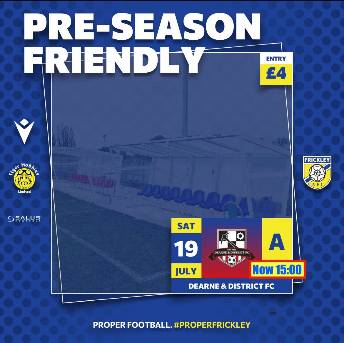 ❌ Game Off ❌

Unfortunately, our PSF against <a href="/DearneDistrict/">Dearne & District FC</a> on Saturday has been cancelled.

Details for the reasons behind the cancellation can be found below

frickleyathletic.co.uk/dearne-psf-can…

🔵⚪️🔵

#forzafrickley