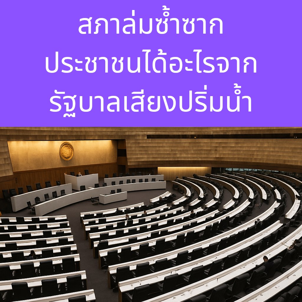 #สภาล่มซ้ำซาก
รัฐบาลควบคุมเสียงข้างมากไม่ได้
ประชุมแต่ละครั้งใช้งบวันละ 7 ล้าน
แต่ผลลัพธ์คือ "ความว่างเปล่า"
นี่หรือคือรัฐบาลที่ประชาชนหวังพึ่งได้?
#ประชุมสภา #สภาล่ม