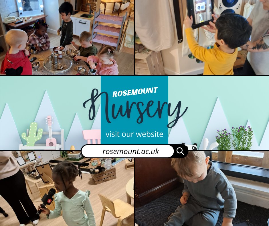 RosemountGLA's tweet image. At Rosemount Nursery, we provide a warm, caring environment for your little ones to learn and grow👶
Explore our website to:
✅ Find out more about our nursery
✅ Read our Parents Handbook
✅ Download the Childcare Application Form
Please follow the link rosemount.ac.uk/early-years-ch…