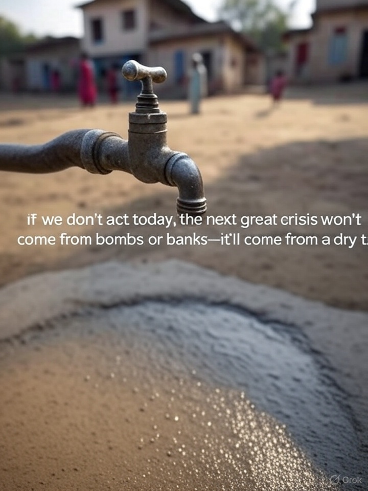 SatlokChannel's tweet image. 10: India doesn’t need another water awareness campaign—it needs a water movement. Because clean water is not a luxury, it’s a lifeline. And if we don’t act today, the next great crisis won’t come from bombs or banks—it’ll come from a dry tap.