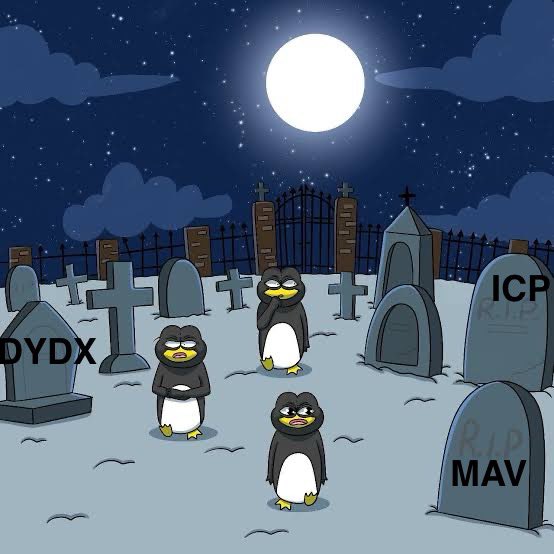 CRYPTO MARS🌔 (@cryptoo_mars) on Twitter photo #ALTCOIN RIP 🪦 ☠️☠️☠️☠️☠️
#MAV #DYDX #ICP #RAD #BIO #FIL
<a href="/mavprotocol/">Maverick Protocol</a> <a href="/dYdX/">dYdX</a> <a href="/BioProtocol/">Bio Protocol</a> <a href="/PanteraCapital/">Pantera Capital</a> <a href="/dfinity/">DFINITY</a> <a href="/Filecoin/">Filecoin</a> <a href="/foundersfund/">Founders Fund</a> <a href="/cbventures/">Coinbase Ventures 🛡️</a> #ALTCOIN RIP 🪦 ☠️☠️☠️☠️☠️
#MAV #DYDX #ICP #RAD #BIO #FIL
<a href="/mavprotocol/">Maverick Protocol</a> <a href="/dYdX/">dYdX</a> <a href="/BioProtocol/">Bio Protocol</a> <a href="/PanteraCapital/">Pantera Capital</a> <a href="/dfinity/">DFINITY</a> <a href="/Filecoin/">Filecoin</a> <a href="/foundersfund/">Founders Fund</a> <a href="/cbventures/">Coinbase Ventures 🛡️</a>