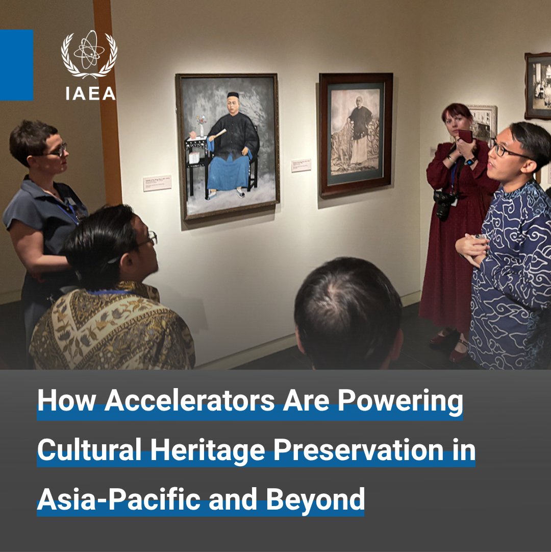 IAEANA's tweet image. Accelerator science is preserving the past! 🏛️
Experts in accelerator science & cultural heritage participated in an @iaeaorg workshop on nuclear techniques for protecting cultural heritage in Singapore 🇸🇬
Read more⬇️
tinyurl.com/4bk92e2u