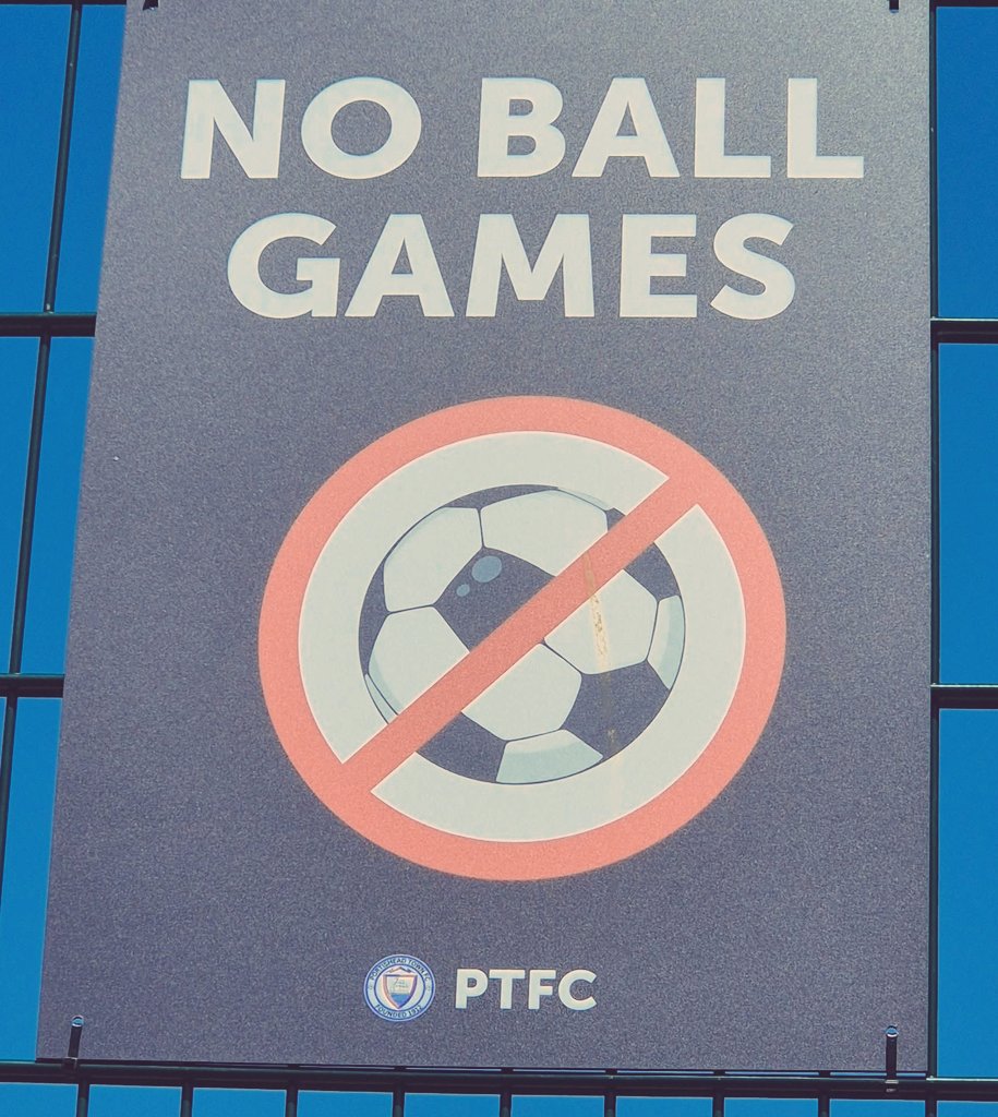 TBT #ThrowbackThursday and to last Saturday at <a href="/PortisheadTown/">Portishead Town FC 🏆🏆 DOUBLE (C)</a> 

No ball games at a football ground.... 👀