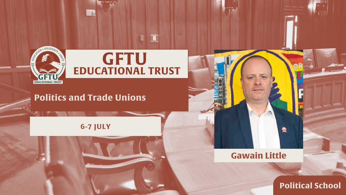 GFTUET's tweet image. 🚨 NEW | Political School 🎓
Three connected sessions across the year, our political schools will look at the role of trade unions in influencing parliament, the political world around us and our economy.
Limited places, register now: gftuet.org.uk/education
#GFTUET