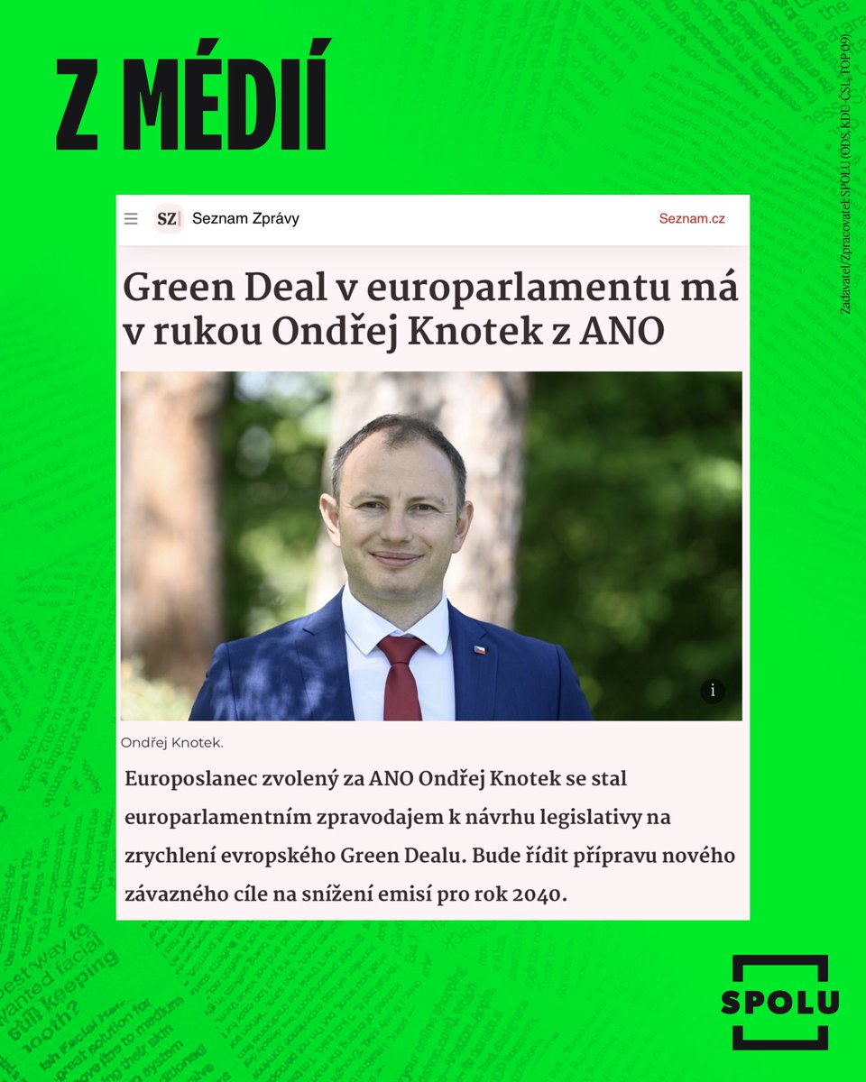 ondrejkrutilek's tweet image. Seznamte se: Babišův europoslanec Ondřej Knotek. Kdysi v Evropském parlamentu hlasoval pro Green Deal a dnes je zpravodajem pro omezení emisí v roce 2040 o 90 %.
Původním odmáváním Green Dealu i prvního klimatického zákona Babišova vláda sebrala všem následujícím vládám veškerý…