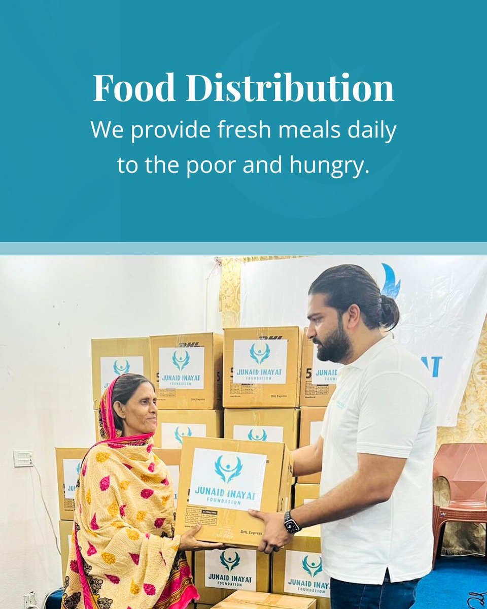 jif_pak's tweet photo. Junaid Inayat Foundation works across Pakistan to bring relief. 🇵🇰

Follow us and help spread kindness. 💚

#ThursdayMood #ThursdayThought #ThursdaydayVibes #Pakistan https://t.co/8ubBo55zc7