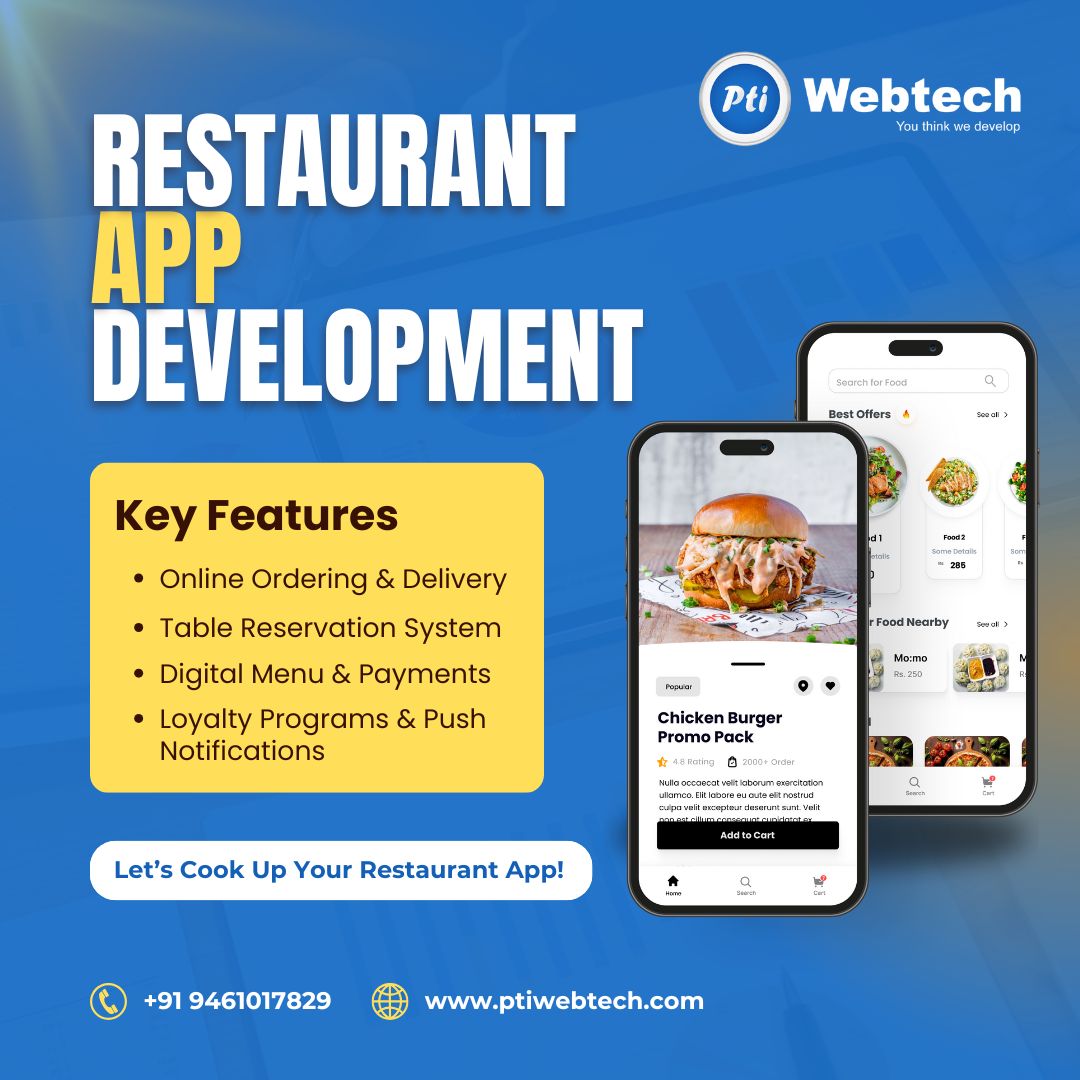 ptiwebtech's tweet image. Elevate Your Dining Experience with Restaurant App Development by PTI WebTech!
Visit Us - ptiwebtech.com
Call Us - +91 9461017829

#ptiwebtech #restuarantapp #foodorder #onlineordering  #foodapp #takeout #ordernow #softwaredevelopment #androidapps #restaurantdelivery