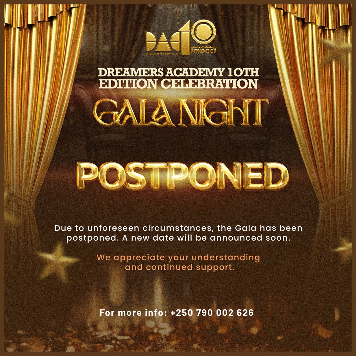 Hey fam! Quick update ✨

The 10th Edition celebration that was set for July 18th is postponed 
But don’t worry — we’re still gonna celebrate this milestone properly. We’re just pushing it to later this year, and trust me, it’s gonna be worth the wait.