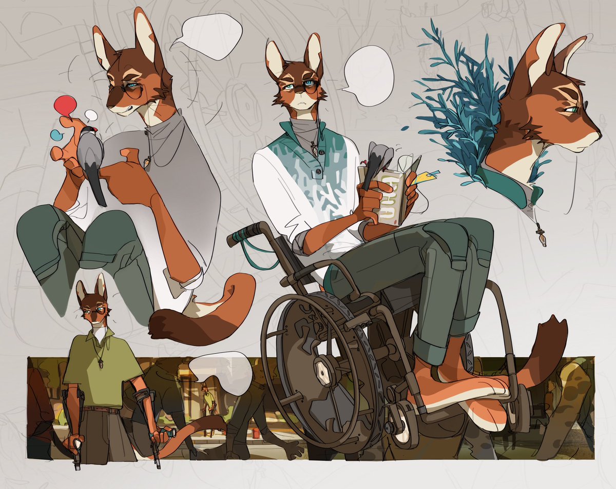 Icecube_Joey's tweet image. Design commission.
Designed an Abyssinian, it’s happy to create this character
