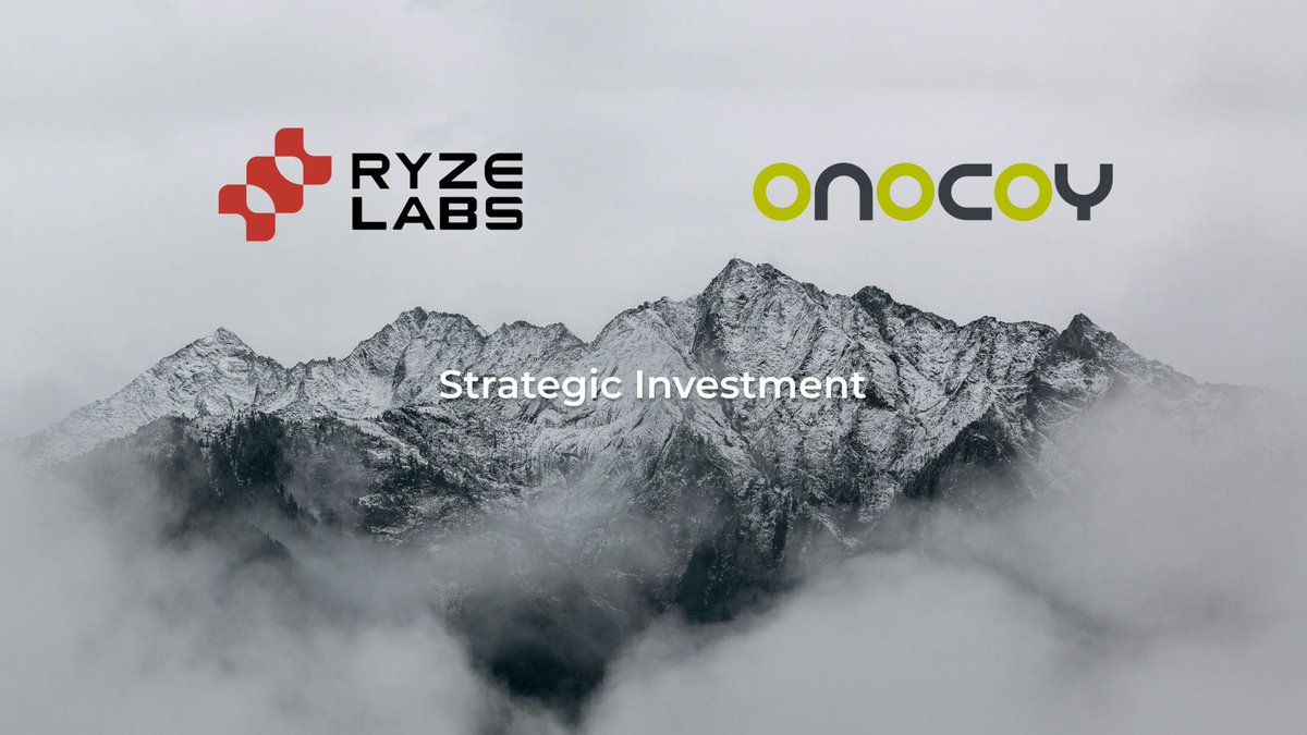 onocoyRTK's tweet image. We’re proud to welcome @RyzeLabs as a strategic investor in ONOCOY 🤝
Known for backing projects at the intersection of blockchain, real-world infrastructure, and emerging markets, @RyzeLabs is a perfect fit to our mission!
This strategic partnership brings more than capital.…