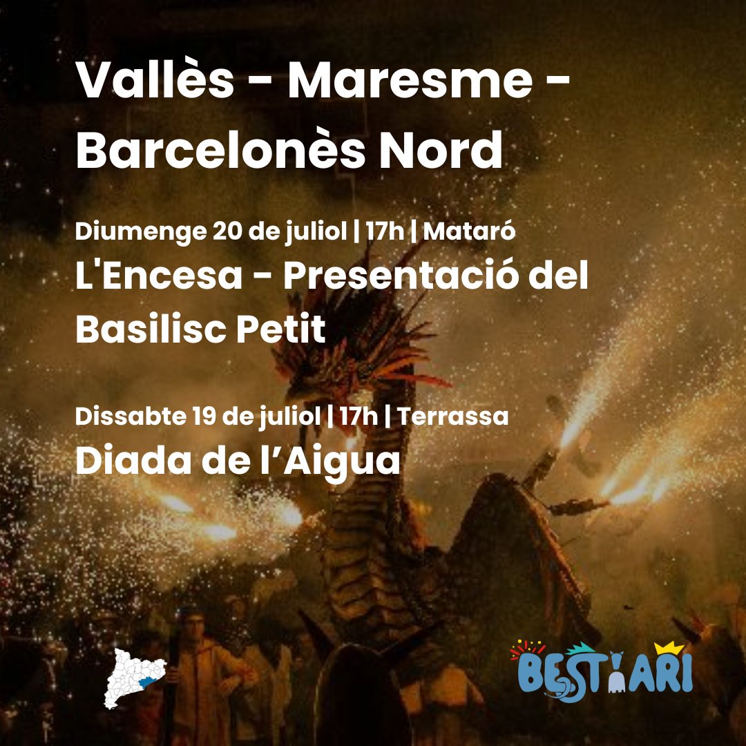 Bestiari Festiu CAT (@bestiari_cat) on Twitter photo Ja teniu pensat què fer aquest cap de setmana? Perquè tenim propostes súper 🔝 amb les bèsties de Bestiari!
🔗 Consulta aquí l'agenda f.mtr.cool/uaduvsszbv
❗ I si vols que la teva activitat aparegui a l'agenda del Bestiari, envia'ns la informació a comunicacio@bestiari.cat Ja teniu pensat què fer aquest cap de setmana? Perquè tenim propostes súper 🔝 amb les bèsties de Bestiari!
🔗 Consulta aquí l'agenda f.mtr.cool/uaduvsszbv
❗ I si vols que la teva activitat aparegui a l'agenda del Bestiari, envia'ns la informació a comunicacio@bestiari.cat