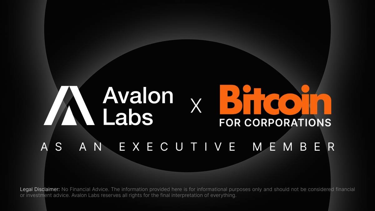 Avalon Labs 🎩🔮 (@avalonfinance_) on Twitter photo We’re proud to announce that Avalon Labs has officially joined <a href="/BitcoinForCorps/">Bitcoin For Corporations</a>, Bitcoin for Corporations (BFC) as an Executive Member, reaffirming our long-term commitment to the growth and adoption of Bitcoin.
As a company focused on Bitcoin-native financial services, Avalon We’re proud to announce that Avalon Labs has officially joined <a href="/BitcoinForCorps/">Bitcoin For Corporations</a>, Bitcoin for Corporations (BFC) as an Executive Member, reaffirming our long-term commitment to the growth and adoption of Bitcoin.
As a company focused on Bitcoin-native financial services, Avalon