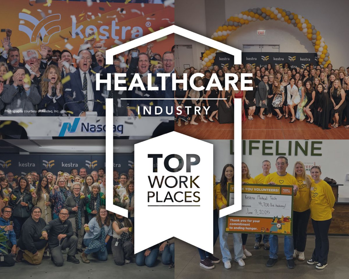 KestraMedical's tweet image. We’re honored to be named one of the 2025 @TopWorkplaces in the Healthcare Industry.
At Kestra, we’re building a culture that empowers our team and providers, while also protecting patients.
Thank you to every team member who makes that mission possible.
#TopWorkplaces