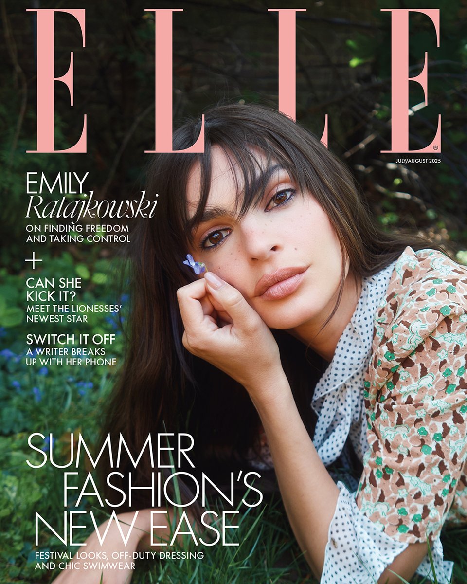 Prada's tweet image. Emily Ratajkowski wears Prada Days of Summer Collection in a recent issue of ELLE UK. The editorial was photographed by Morgan Maher and styled by Natasha Wray.
#PradaEditorials
