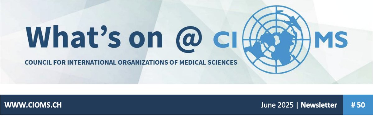 UMCGlobalSafety's tweet image. 📨 A new #CIOMS Newsletter is available!
This edition features new publications on severe cutaneous reactions, benefit-risk balance, CIOMS working group news, international events, and regulatory updates.
Read it today 👉 ow.ly/9LVX50WlmBh