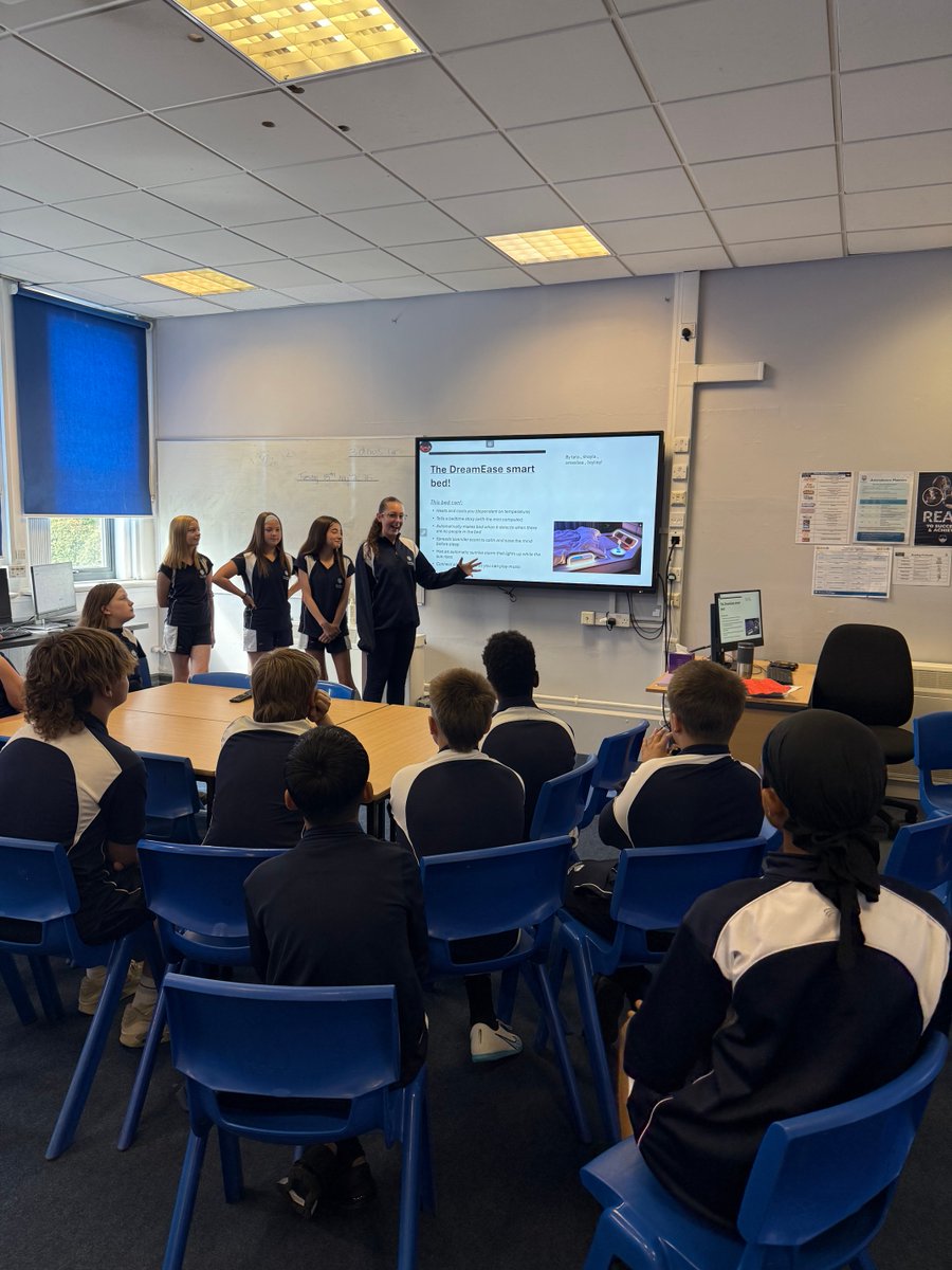 Our Year 7s got hands-on with AI yesterday! 🤖 They designed their own AI products and pitched them to the class -amazing creativity and enthusiasm all around! 🌟