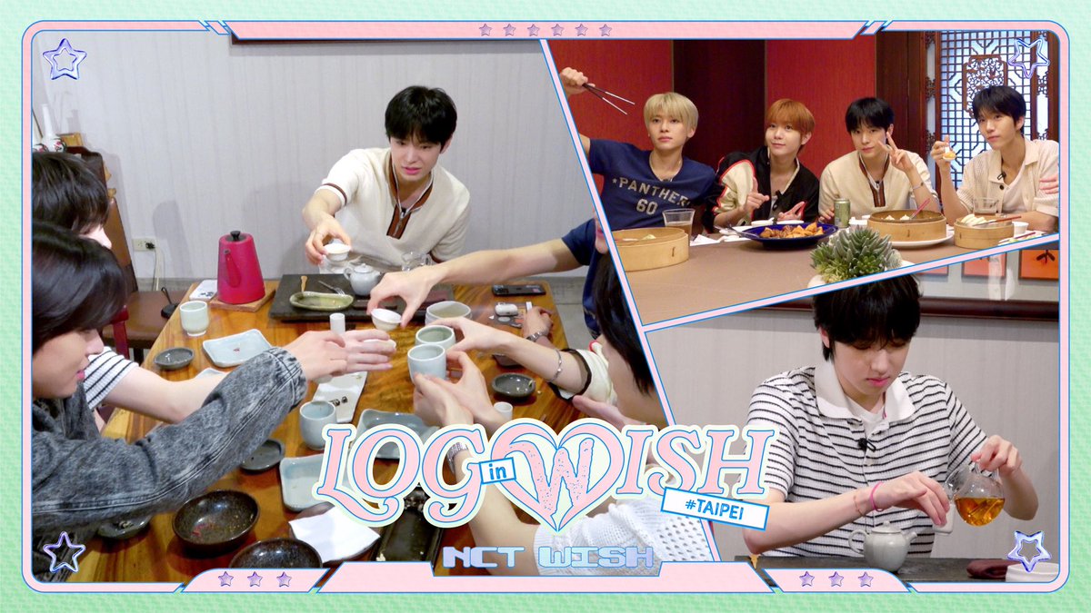 🥟소롱포 먹방부터 🫖다도 퍼포먼쓰까지~ | 小籠包モッパンから茶道パフォーマンスまで~🍵 | LOG in WISH #TAIPEI 

筷子猛夾🥢茶杯慢拿!

youtu.be/xAG5lkkR1SE

#NCTWISH
#LOGinWISH #NCTWISH_LOGin 
#NCTWISH_ASIATOUR_LOG_in_TAIPEI
