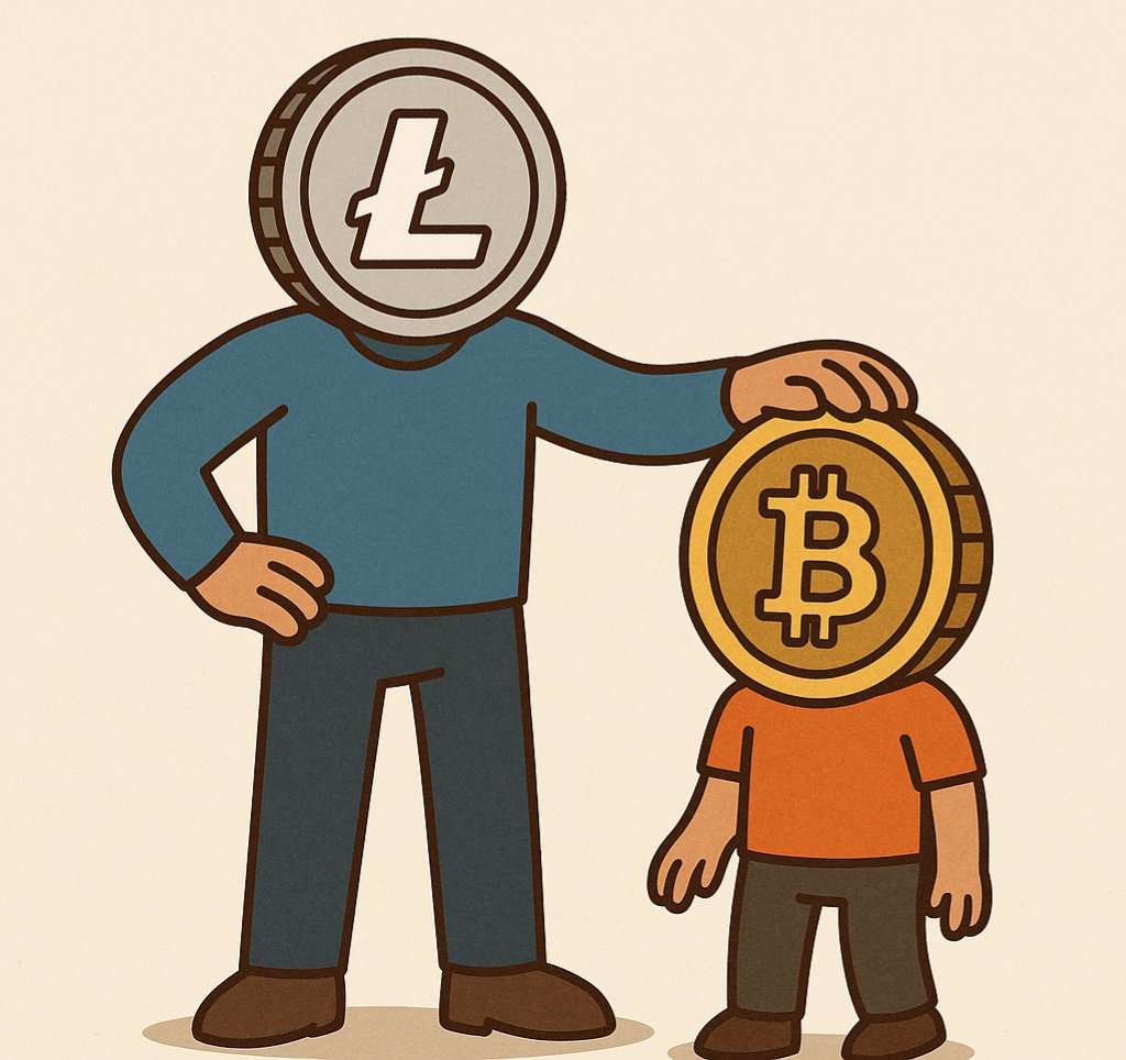 LitecoinRicky's tweet image. When you look at everything else but the manipulated price you realize who is really the big brother in the relationship between a grown up #Litecoin & #Bitcoin its beyond obvious $BTC just comes up short in every possible way when compared to $LTC & always will from here on out
