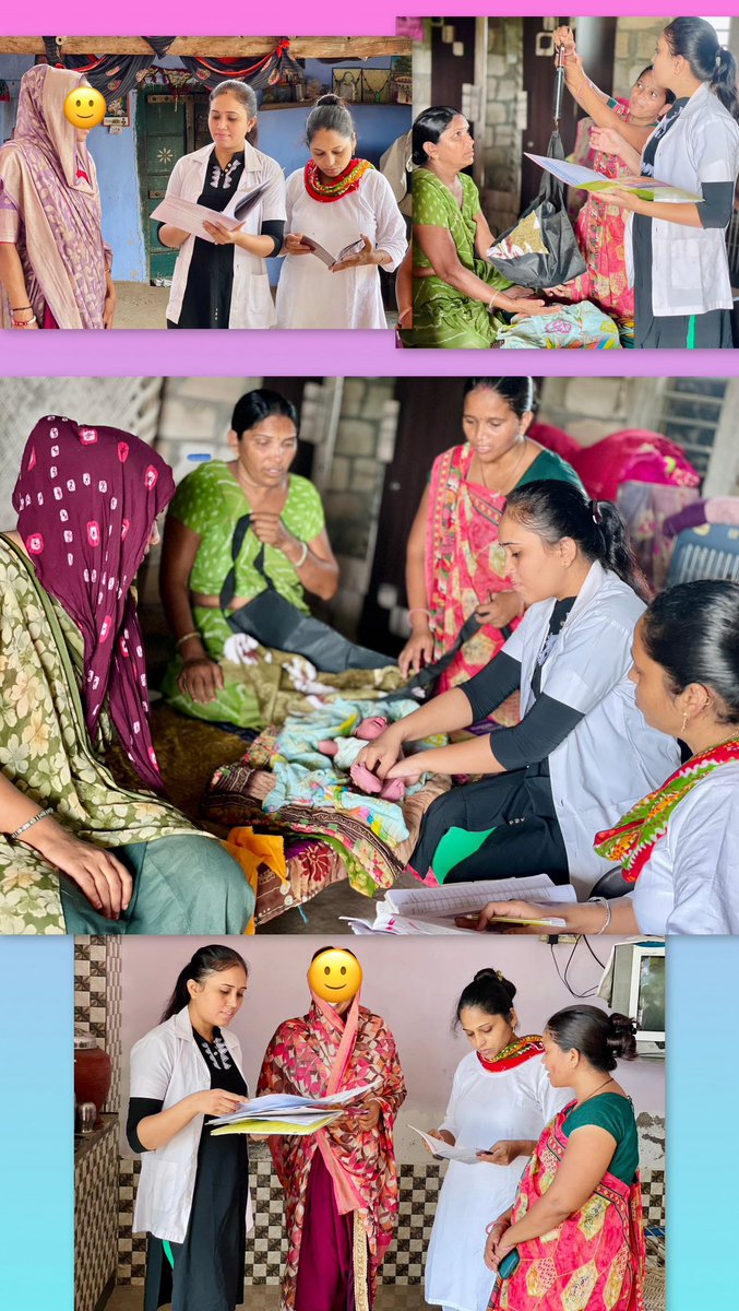 AamMotasurka's tweet image. આજ રોજ આયુષ્યમાન આરોગ્ય મંદિર ની ટીમ દ્વારા કરકોલીયા ગામ માં સગર્ભા બહેનો ની ઘર મુલાકાત અને આરોગ્ય શિક્ષણ આપેલ તથા ડિલિવરી થયેલ બાળક ની તપાસ પગ માં તકલીફ જોવા મળતા RBSK ટીમ ને જાણ કરેલ આ ઉપરાંત માતા ને ૬ મહિના ફક્ત breast ફીડિંગ અને ૨ વર્ષ સુધી મીઠું અને ખાંડ ના આપવા સલાહ આપી.