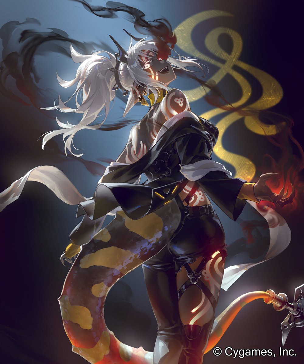 ocolorboard's tweet image. Shadowverse: Worlds Beyondにて「灼熱のアナテマ・バーンドナイト」のイラストを担当しました
 #シャドバWB