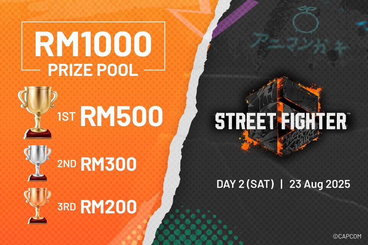 FGC Malaysia is happening in AniManGaki!

Don’t miss out this tournament with VOGI x Insert Coin special collaboration if you going to AniManGaki!

For more info: bit.ly/44yzKEw