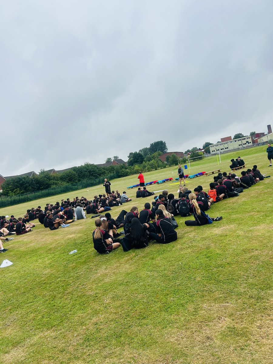 HarperGreen's tweet photo. Whilst competitors for this afternoon races are preparing, spectators are enjoying a ‘House Assembly’ ready to cheer on house representatives #wecantwait @HarperGreenPE1 #sportsday #wahweek https://t.co/aRMcFXU1Ew