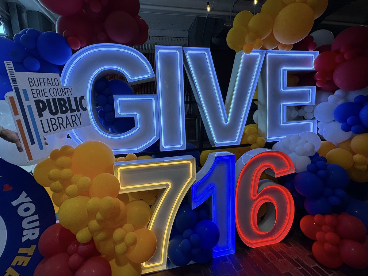 Buffalo & Erie County Public Library (@buffalolibrary) on Twitter photo Thank you to everyone who supported the Library during #Give716! #ProfoundlyPublic in all we do, we strive to provide reliable, inclusive, and essential services to all. Funds raised will help purchase new reading materials to add to the Library's collection. Thank you to everyone who supported the Library during #Give716! #ProfoundlyPublic in all we do, we strive to provide reliable, inclusive, and essential services to all. Funds raised will help purchase new reading materials to add to the Library's collection.