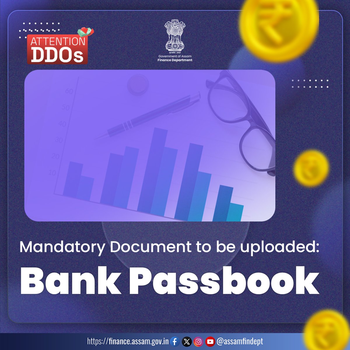 AssamFinDept's tweet image. A new functionality, eKuber Refund Account Number Correction, is now available for DDOs. Bills not credited due to incorrect IFSC or account number can be corrected as per the user manual available at FinAssam Notification Page. #eKuber #Treasury #PublicFinance #DigitalGovernance