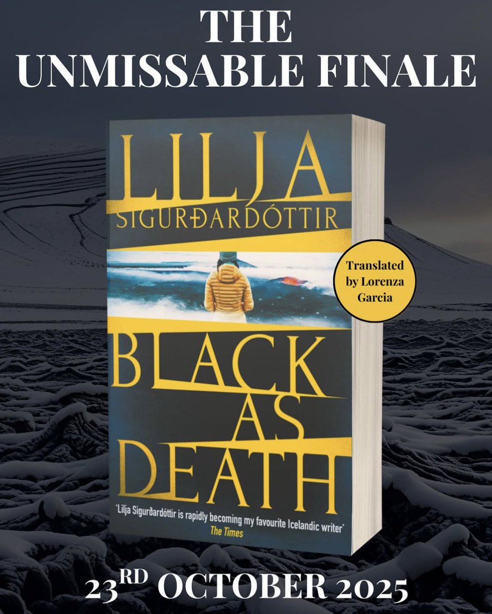 LiljaWriter's tweet image. BLACK AS DEATH is coming.
The chilling final book in the Áróra series lands this October.
Some secrets should stay buried—but Áróra digs deeper than ever.
Available for PREORDER!
🖤 Link in bio.
#CrimeFiction #BlackAsDeath #ÁróraSeries #NordicNoir #Thriller