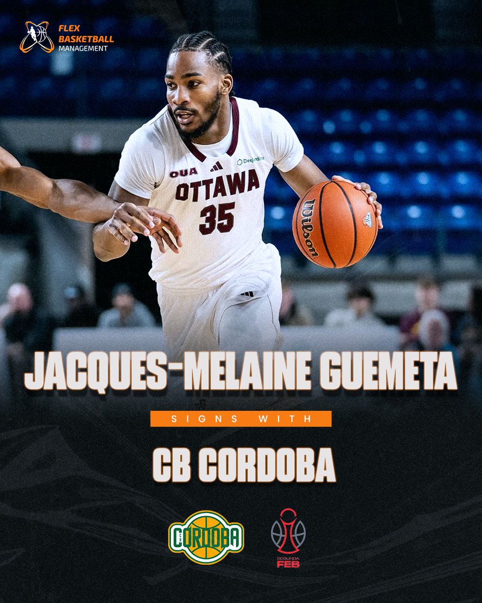Flexbball's tweet image. We're thrilled to announce the signing of Jacques-Melaine Guemeta with Córdoba Club de Baloncesto in Spain 🇪🇦 ! Guemeta is a versatile, all-around talent who brings an elite work ethic, high potential, and a relentless drive to succeed.
Let's work J ! ✍️🏀🤞