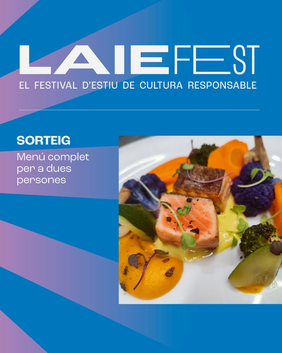 📣 Nou sorteig #LaieFest! 
 
🌹📖 Guanya 1 menú per a 2 persones per tastar el menú de #LaieLlibreriaCafè!

🙌 Participa des del nostre perfil d'Instagram!

👉 instagram.com/p/DMIDsOxMXgs

Molta sort!

#LaieFest #LaieCulturaResponsable #LaiePauClaris #LaieLlibreriaCafè