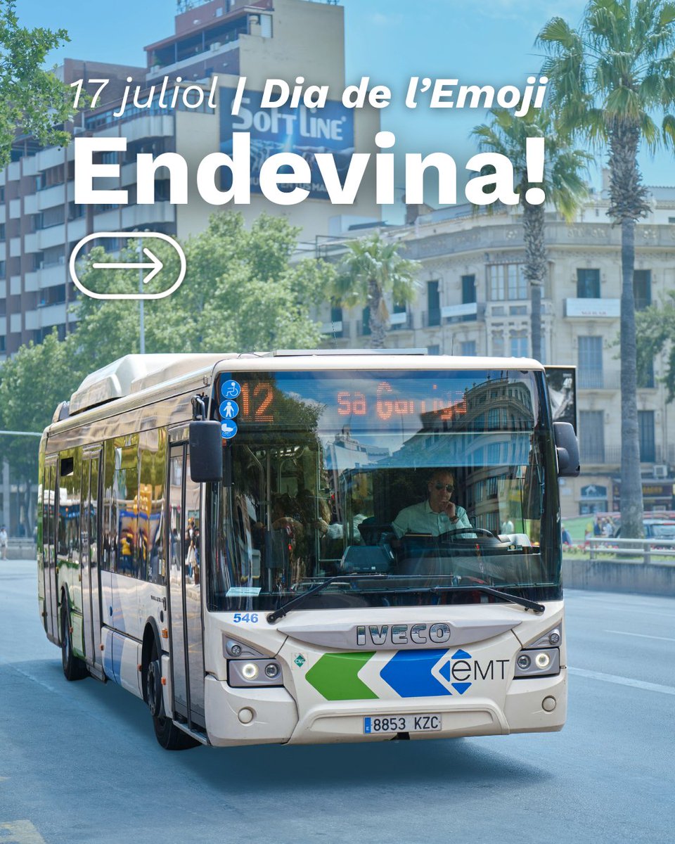 EMT_Palma's tweet photo. 🙌🏼 Avui celebram el #DiaDelEmoji jugant amb tu! 👀
🔍 Endevina la zona (i la parada d'EMT més propera!) amb aquests emojis:
1️⃣ 🥱🐈
2️⃣ ⚓️🌲
3️⃣ 🌆🇪🇸
4️⃣ 🥱🏰
💬 Deixa les teves respostes als comentaris i etiqueta a qui sempre viatja amb tu per alguna d'aquestes zones. 👇
-
🙌🏼 ¡Hoy celebramos el #DíaDelEmoji jugando contigo! 👀
🔍 Adivina la zona (¡y la parada de EMT más cercana!) con estos emojis:
1️⃣ 🥱🐈
2️⃣ ⚓️🌲
3️⃣ 🌆🇪🇸
4️⃣ 🥱🏰
💬 Deja tus respuestas en los comentarios y etiqueta a quien siempre viaja contigo por alguna de estas zonas. 👇
#EMTPalmaAmbTu #ÉsMobilitat #Palma #DíaDelEmoji #EndevinaEMT