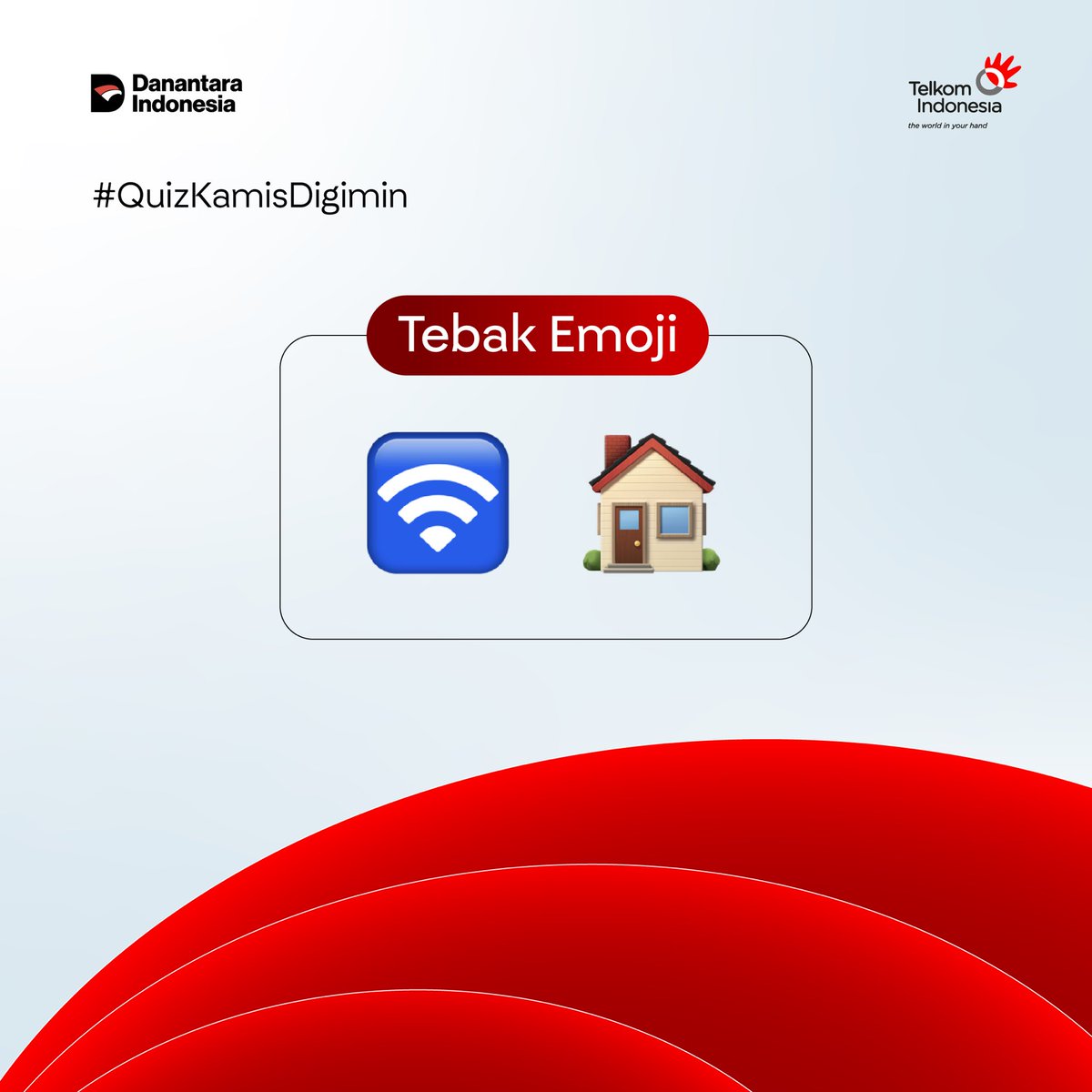 Telkom Indonesia (@telkomindonesia) on Twitter photo Saatnya bagi-bagi hadiah nih #SobatTelkom! Digimin punya hadiah saldo LinkAja senilai total Rp500.000 untuk 5 orang pemenang.
Jawab pertanyaan minggu ini: Tebak produk apakah kira-kira?
Jangan lupa ikuti persyaratan berikut ya:
1. Ikuti akun resmi <a href="/TelkomIndonesia/">Telkom Indonesia</a> di Saatnya bagi-bagi hadiah nih #SobatTelkom! Digimin punya hadiah saldo LinkAja senilai total Rp500.000 untuk 5 orang pemenang.
Jawab pertanyaan minggu ini: Tebak produk apakah kira-kira?
Jangan lupa ikuti persyaratan berikut ya:
1. Ikuti akun resmi <a href="/TelkomIndonesia/">Telkom Indonesia</a> di
