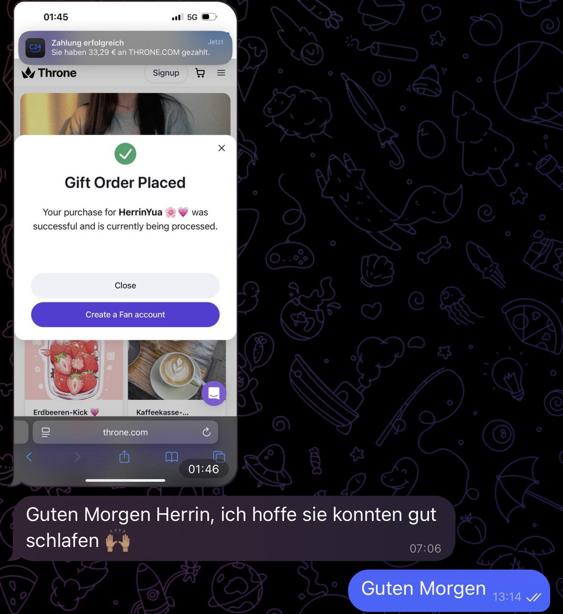 Nehmt euch ein Beispiel ihr Whiteboys. 💌