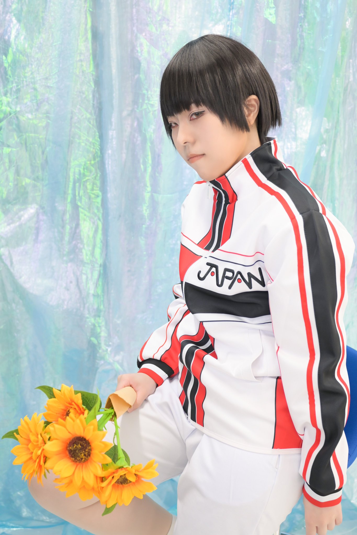 柳蓮二　コスプレ　セット済みウィッグ テニスの王子様 コスプレ 柳蓮二 ウィッグ コスプレ | Shop at