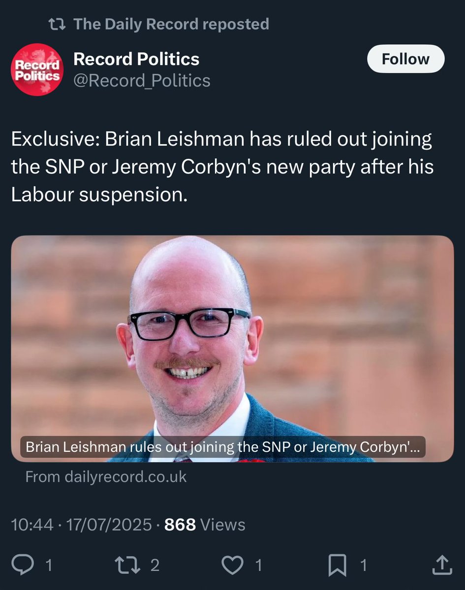 Well Brian, I’m afraid you’re going to have to curb those rebellious tendencies and toe the party line in future.

There really is no hope with Labour.