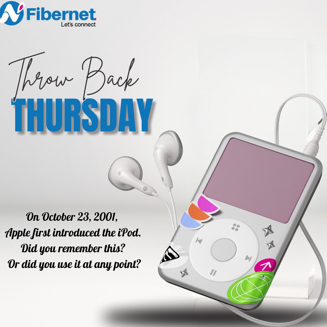 On October 23, 2001, Apple first introduced the iPod. 

The device which was nicknamed “Apple’s 21st-century Walkman.”

Did you remember this? Or did you use it at any point?