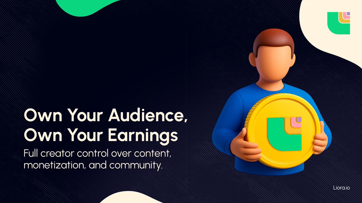Creators, Take Back Control!

🎙️With #Liora, you own your content, your community — and your earnings.🫰💰

Monetize directly. Connect freely. Grow on your terms!✅

Liora puts the power back in your hands:

🎥 Your content
💰 Your earnings
👥 Your community.

🔗 Explore more at