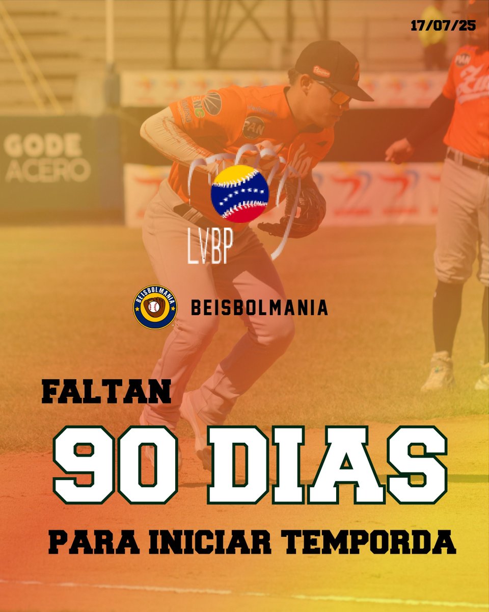 BeisbolmaniaVE's tweet photo. #Beisbolmania: Faltan 90 dias para el comienzo de la pasión del venezolano, la LVBP !!!

¿Cual es tu equipo favorito? https://t.co/dUEOW01U4C