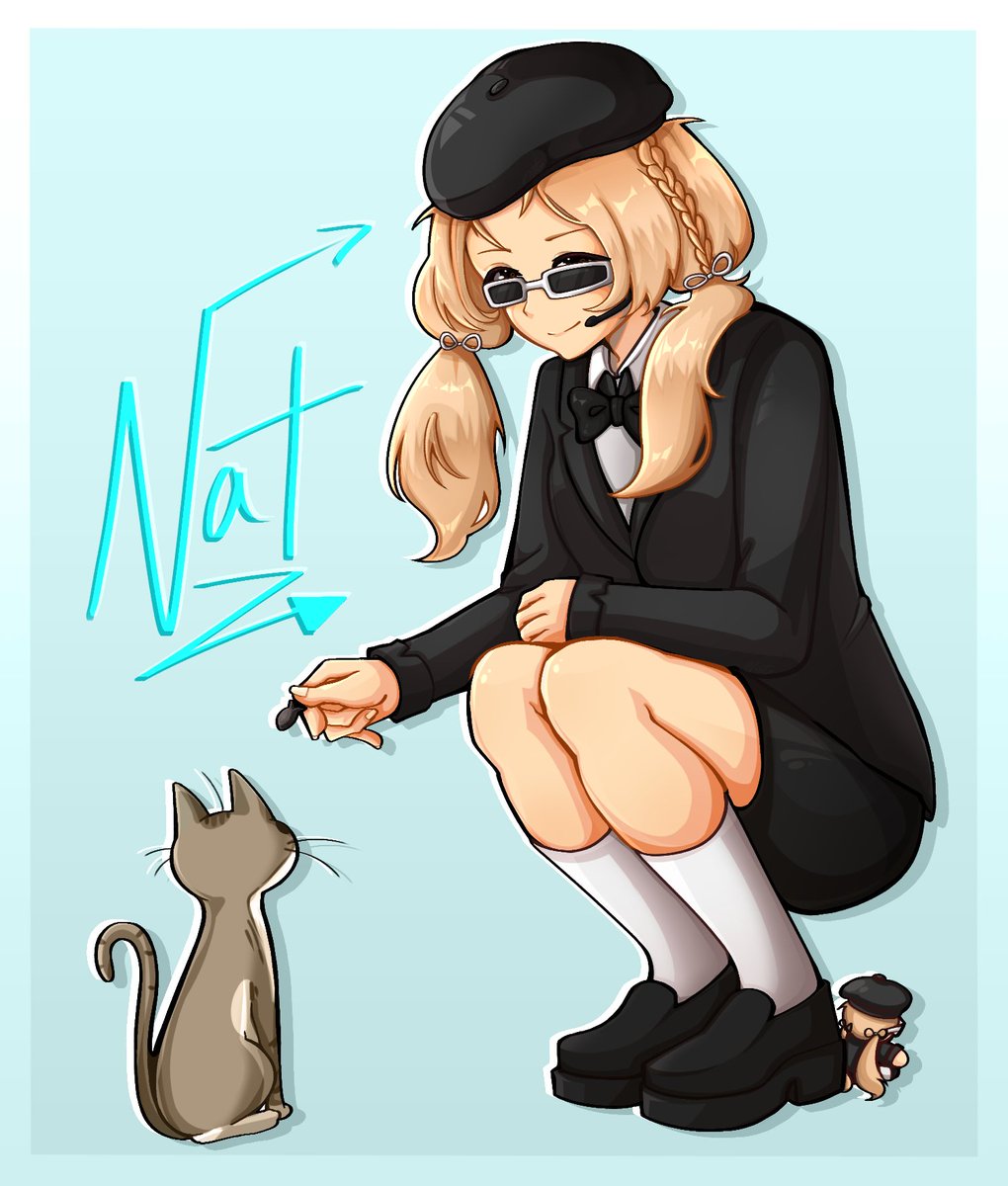 ruhqz_'s tweet image. Commission for @Kai7oku_ (cansu)💕
#art #cat #cute #commission