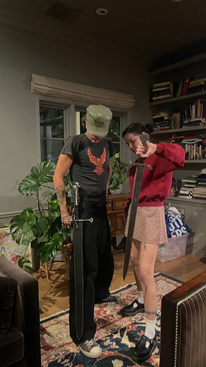 halseylnation's tweet image. Halsey with her friend and art director Garret!
via; garretthilliker