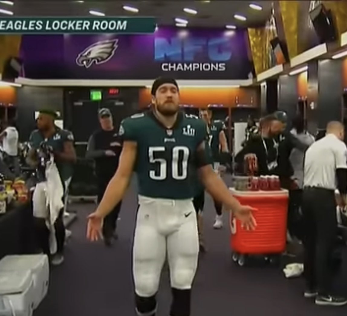 WillyAitch's tweet image. Bryan Braman before Super Bowl 52. He was in the zone and ready to go. Fuck Cancer 😔🙏🏻