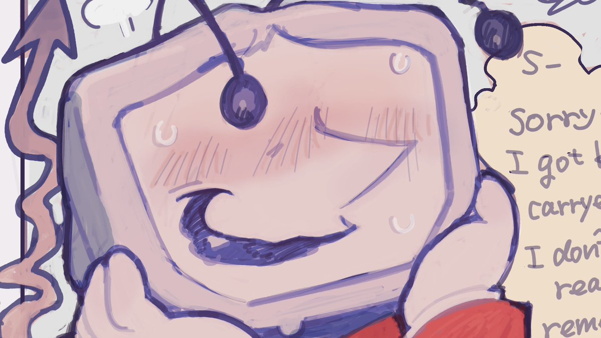 HIKA2533's tweet photo. Can't believe i spent the whole month drawing nothing but blushing TVs😭 help https://t.co/bUvF1gC7a1