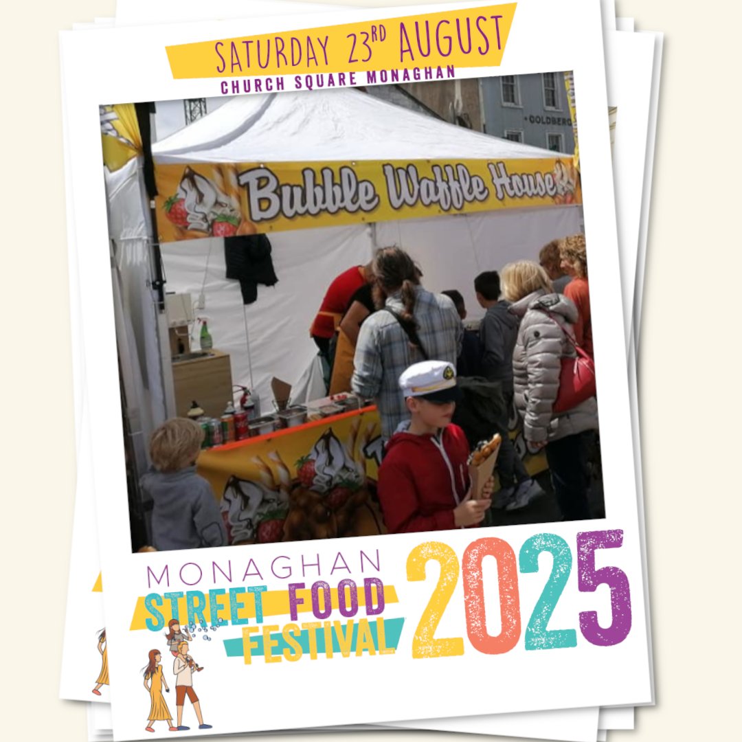 Freshly made &amp; fully loaded! 🍓🍫
Bubble Waffle House is bringing sweet magic to the #MonaghanStreetFoodFestival!
Waffles with all your favourite toppings—made to order &amp; made to impress. 😍
#TasteOfMonaghan #MonaghanHasIt #FoodieFest