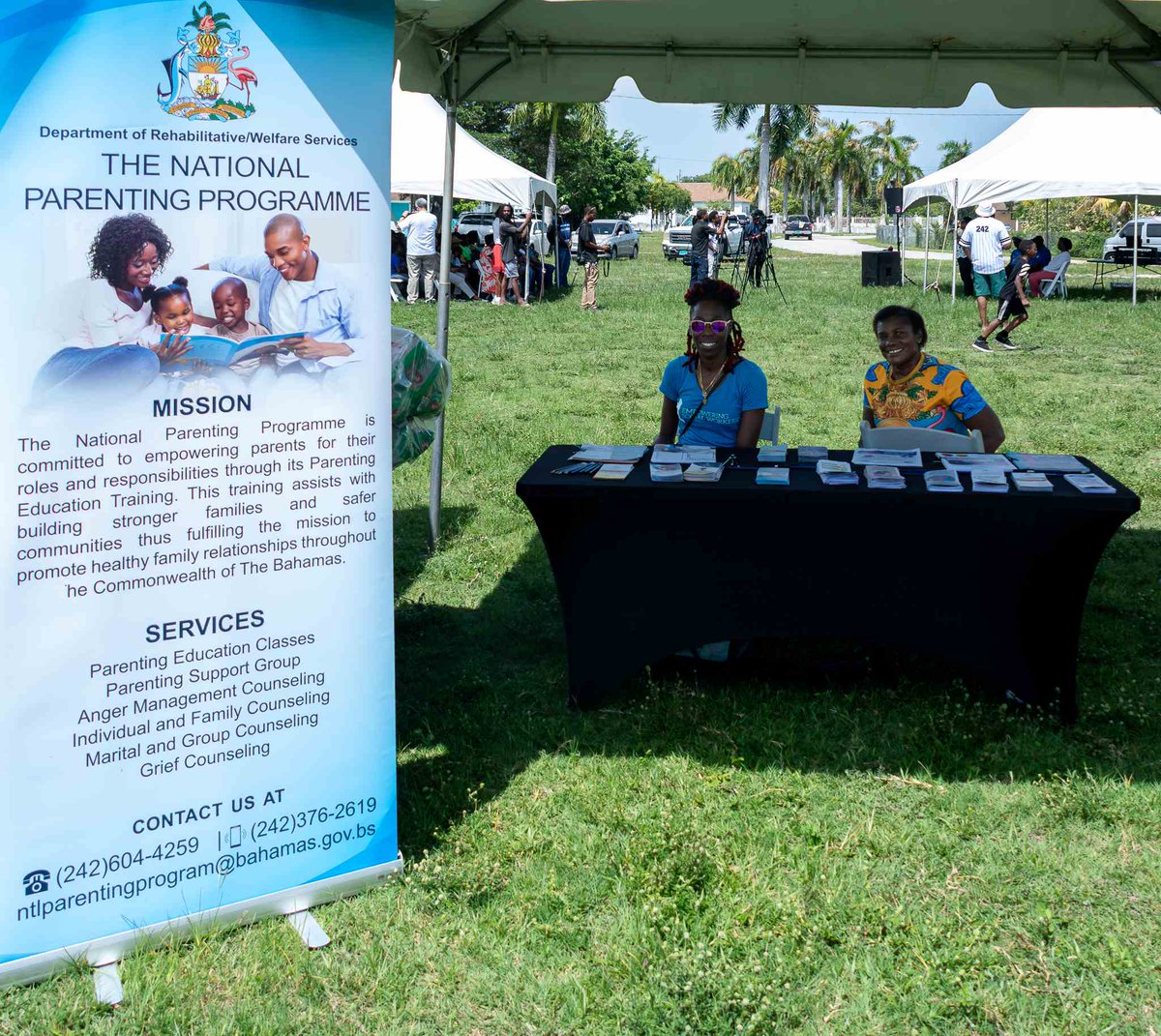 The Community Affairs Division of the Ministry of Social Services hosted a Community Fun Day at Flamingo Gardens Park, Bahamas Boulevard, on Saturday, themed 'Get Involved.'  (BIS Photos/Anthon Thompson)