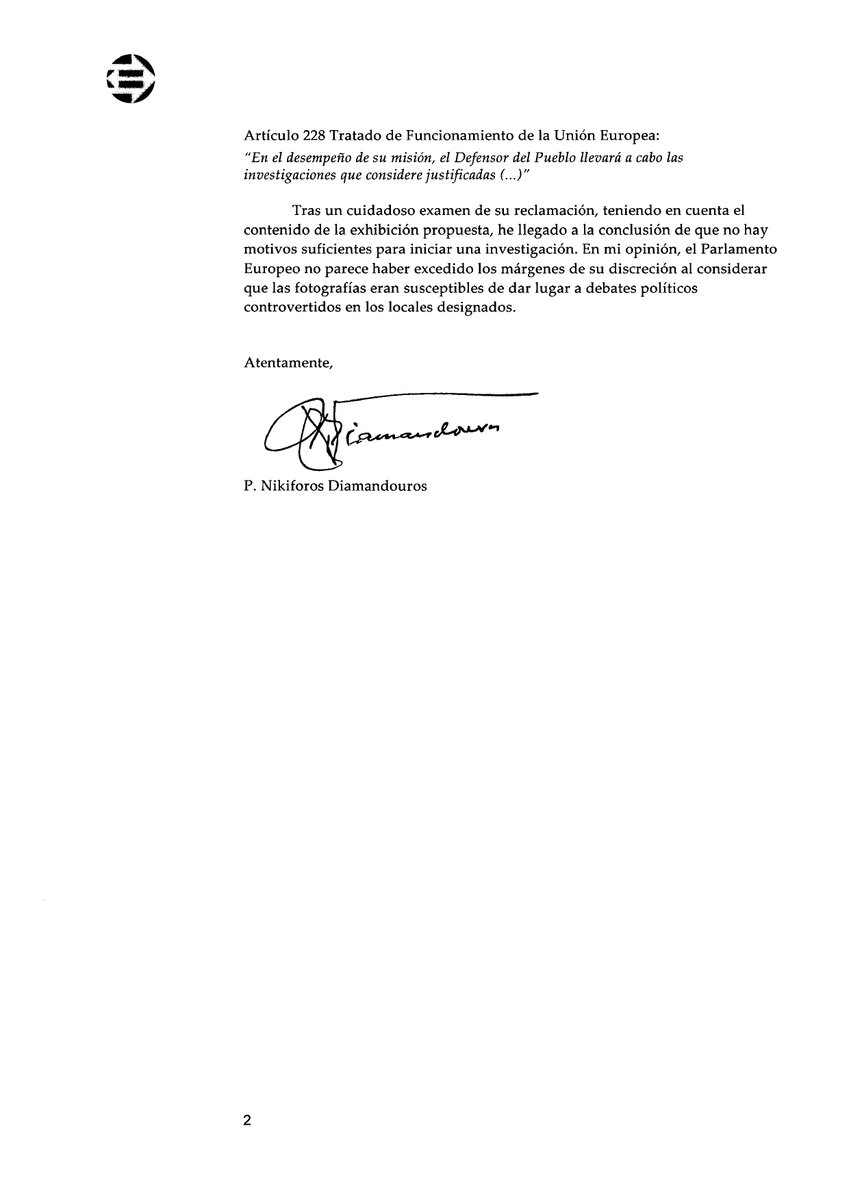 ARMH_Memoria's tweet image. El Parlamento Europeo admite una exposición sobre el Valle de los Caídos que dice que los presos políticos que picaron granito eran voluntarios. Puro negacionismo. A nosotros nos censuraron una exposición sobre los desaparecidos del franquismo "por controvertida". @Europarl_ES