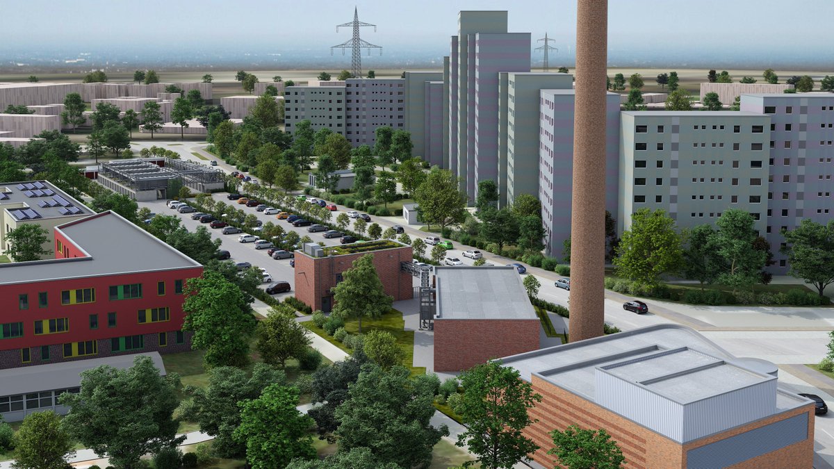 Grüne #Fernwärme auch im dezentralen #Quartier: In #Bergedorf-West bauen wir eine der größten Luft-Wärmepumpen #Hamburg|s. Sie versorgt 2.600 Haushalte klimafreundlich, 2.000 Tonnen CO₂ weniger pro Jahr – #Großwärmepumpe|n sind eine Schlüsseltechnologie. t1p.de/mgmb1