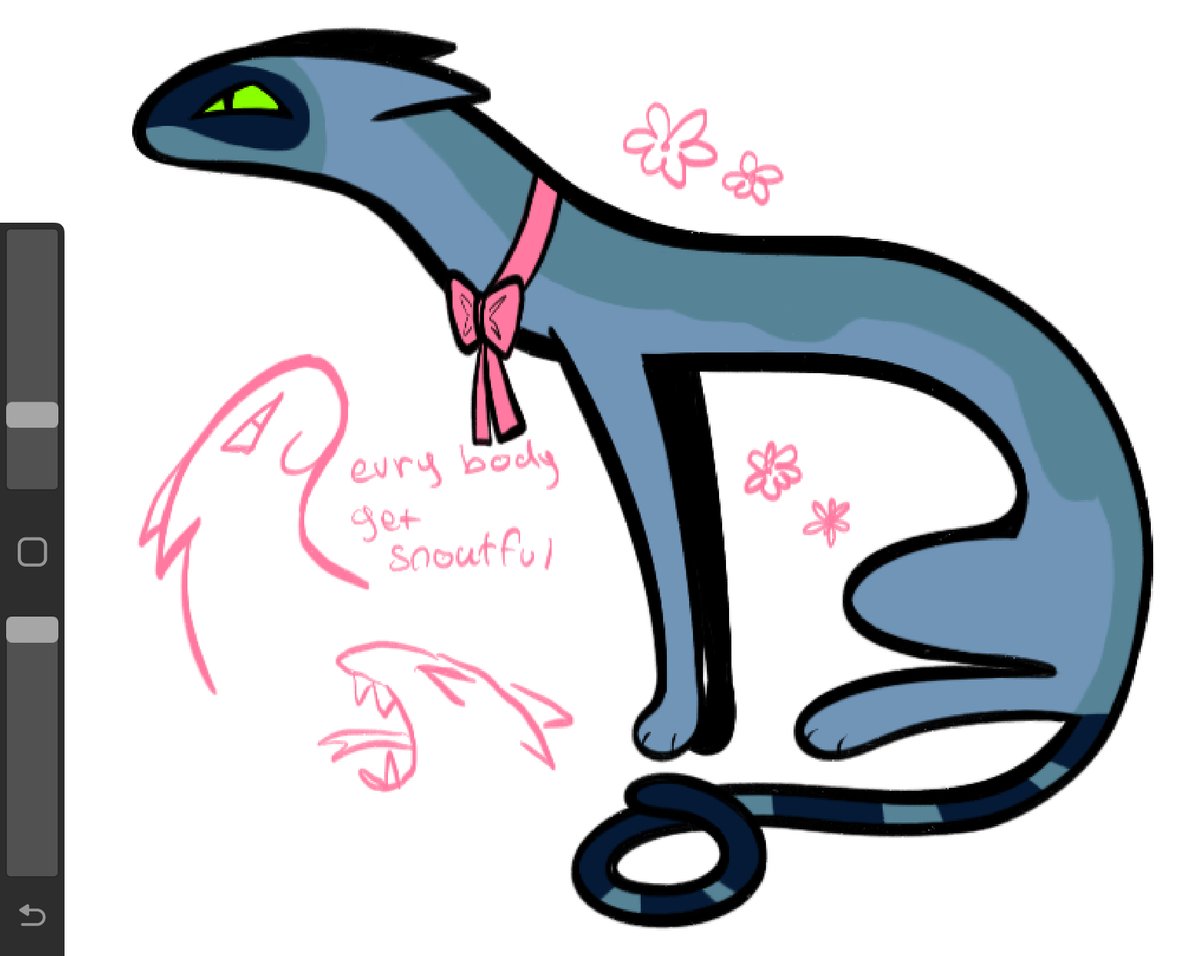 asteroidshitty's tweet image. eggfish character submission :^) her name is slitherskitter @exocynraku
