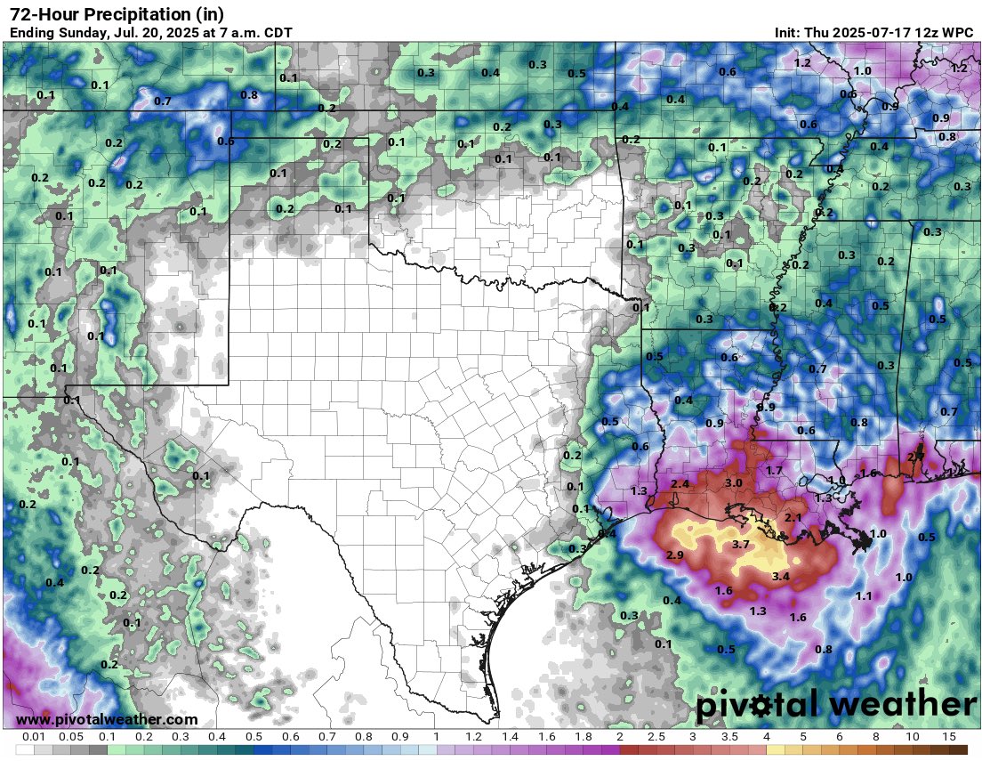 JeffLindner1's tweet image. Moisture increases later today, but looks like the heaviest rains with 93L will remain east of our local area #houwx #txwx
